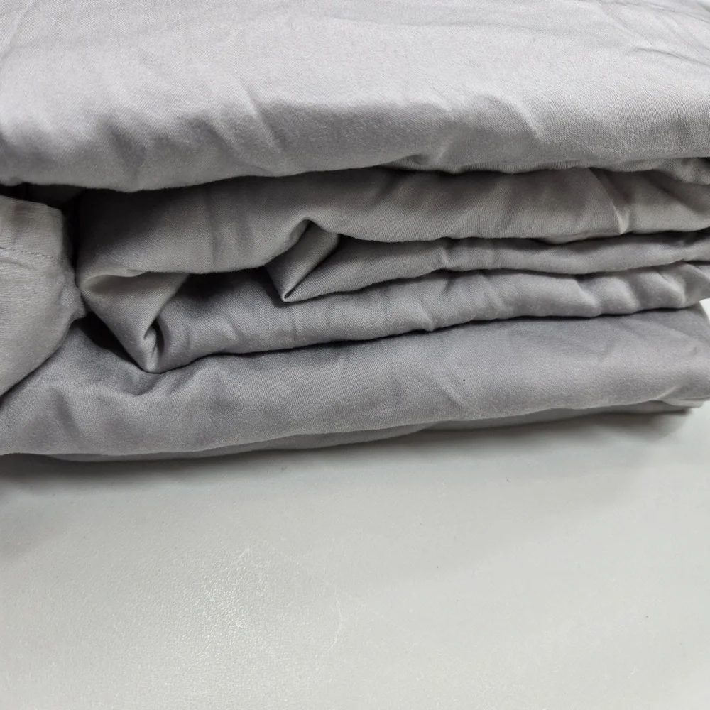 QUINCE Bamboo Flat Sheet King Light Grey 6979